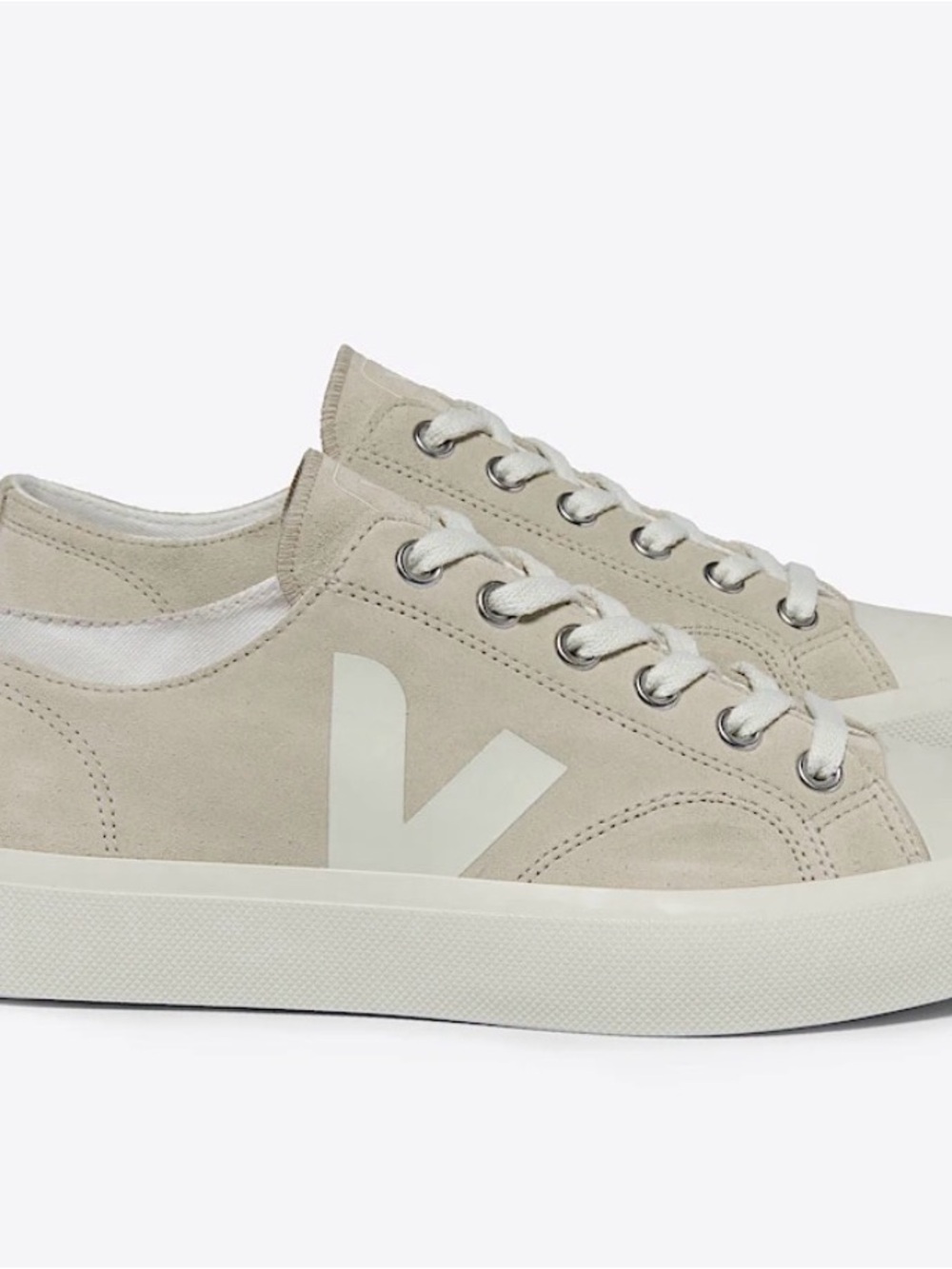Veja Women's V-10 Suede Sneakers in Light Beige